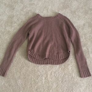 Charlotte Russe slightly cropped taupe sweater